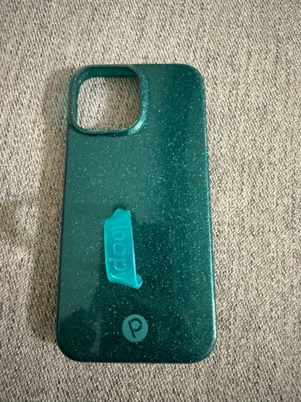 Loopy Case Teal Glitter Protective Phone Case